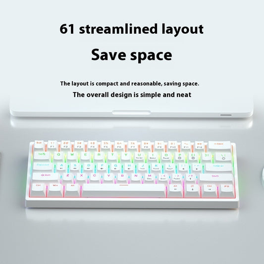 Small Bluish Black Black Tea Shaft Wired Hot Plug Computer