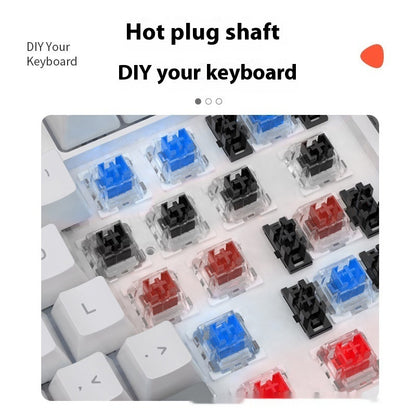 Small Bluish Black Black Tea Shaft Wired Hot Plug Computer