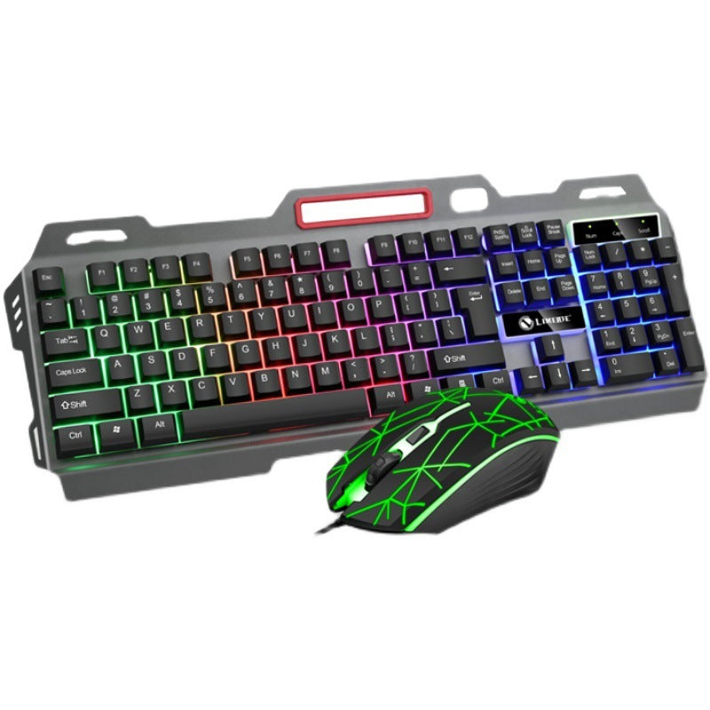 Game Luminous Keyboard Mouse Suit E-sports Machinery