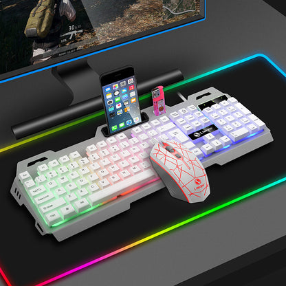 Game Luminous Keyboard Mouse Suit E-sports Machinery