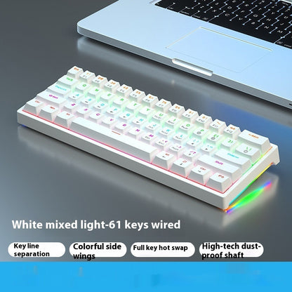 Small Bluish Black Black Tea Shaft Wired Hot Plug Computer