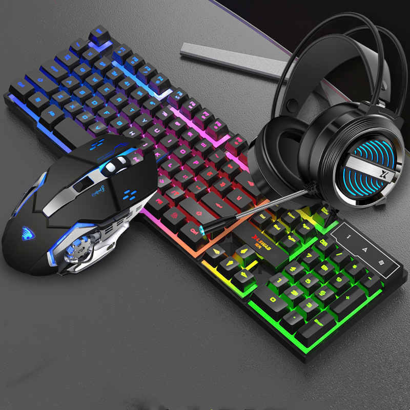 Glare Keyboard And Mouse Set Manipulator Feel Wired