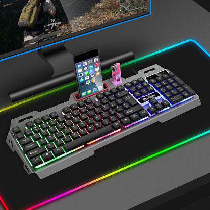 Game Luminous Keyboard Mouse Suit E-sports Machinery
