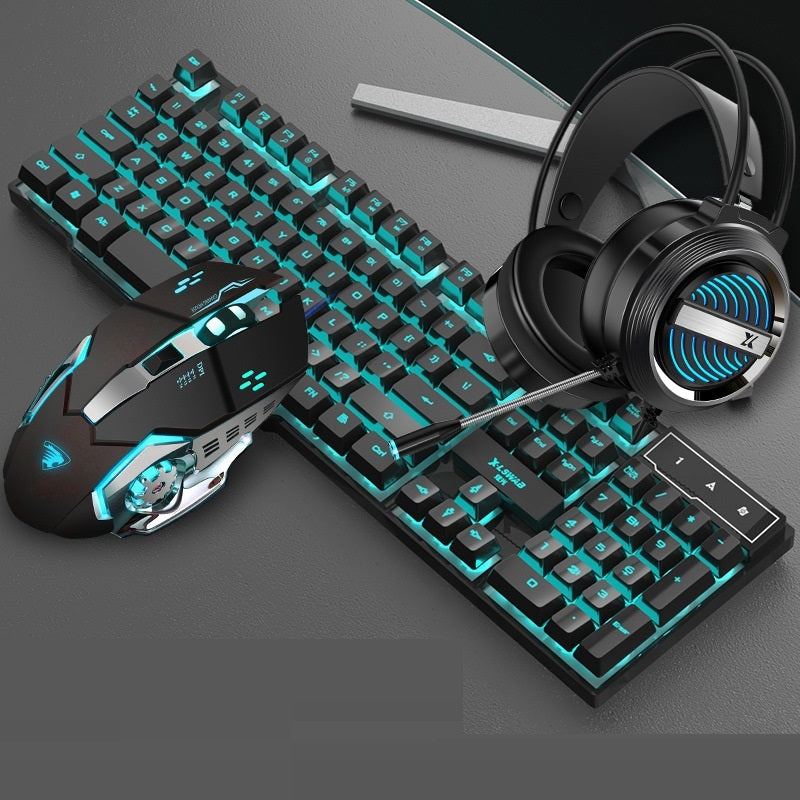 Glare Keyboard And Mouse Set Manipulator Feel Wired