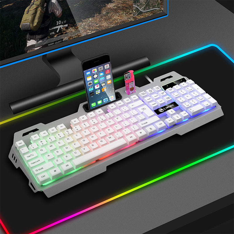Game Luminous Keyboard Mouse Suit E-sports Machinery