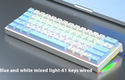 Small Bluish Black Black Tea Shaft Wired Hot Plug Computer