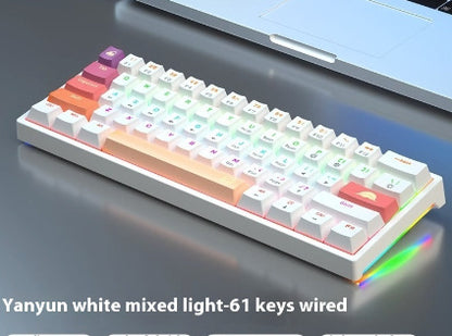 Small Bluish Black Black Tea Shaft Wired Hot Plug Computer