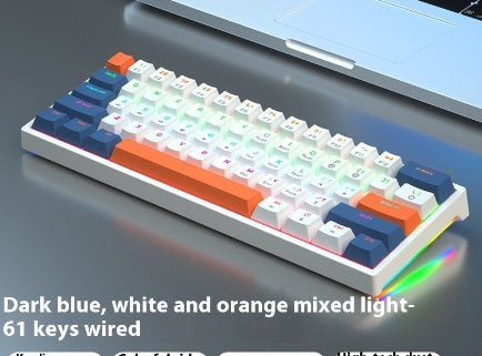 Small Bluish Black Black Tea Shaft Wired Hot Plug Computer